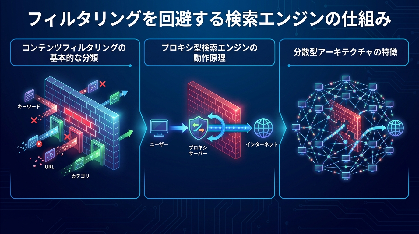 フィルタリングを回避する検索エンジンの仕組み