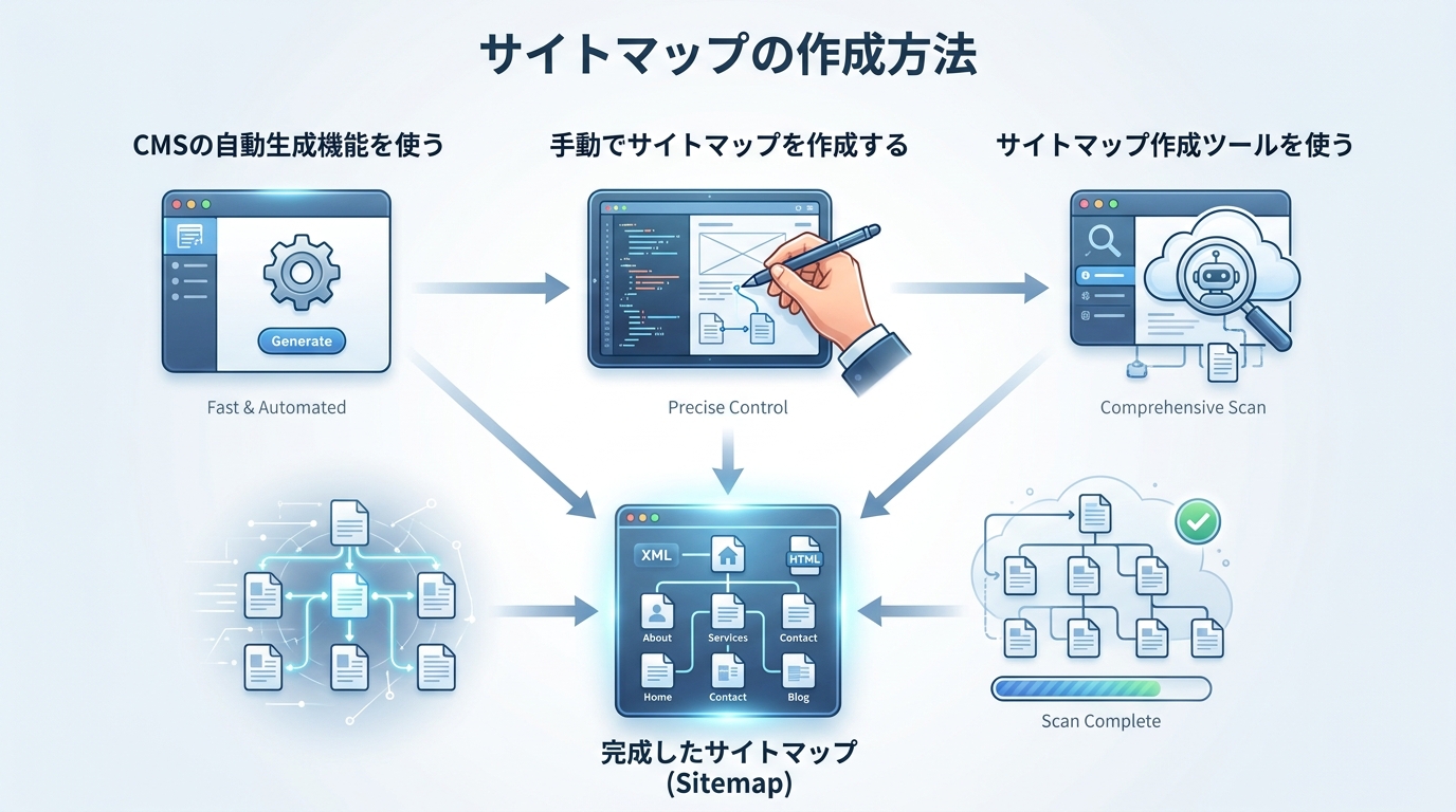サイトマップの作成方法