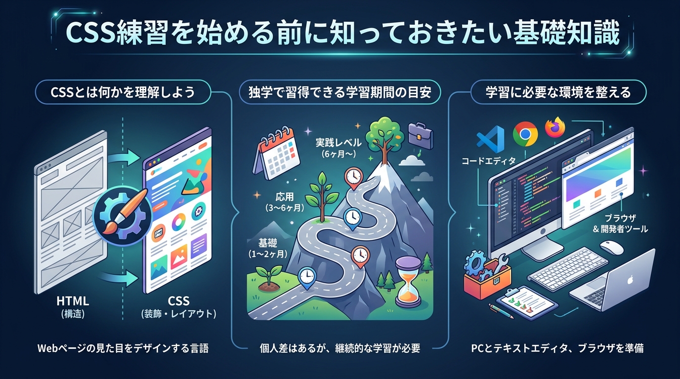 CSS練習を始める前に知っておきたい基礎知識