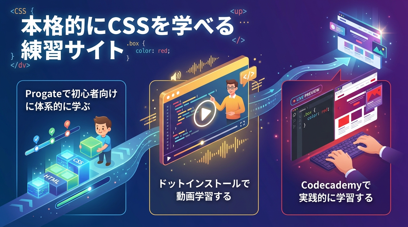 本格的にCSSを学べる練習サイト