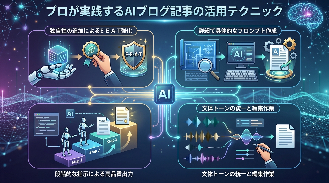 プロが実践するAIブログ記事の活用テクニック