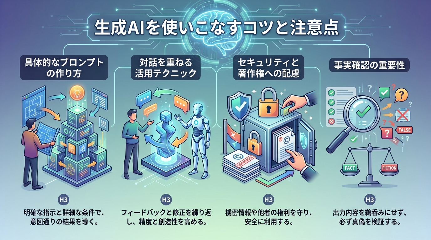 生成AIを使いこなすコツと注意点