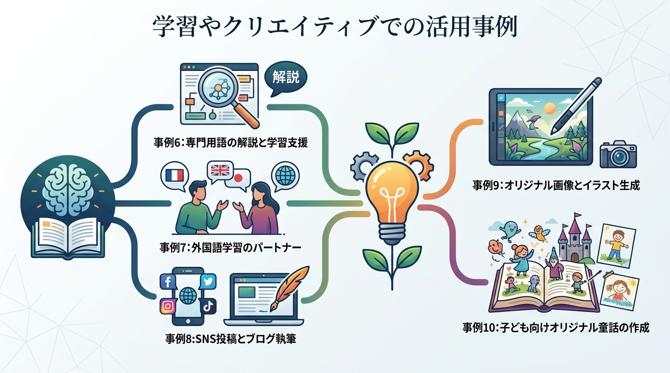 学習やクリエイティブでの活用事例