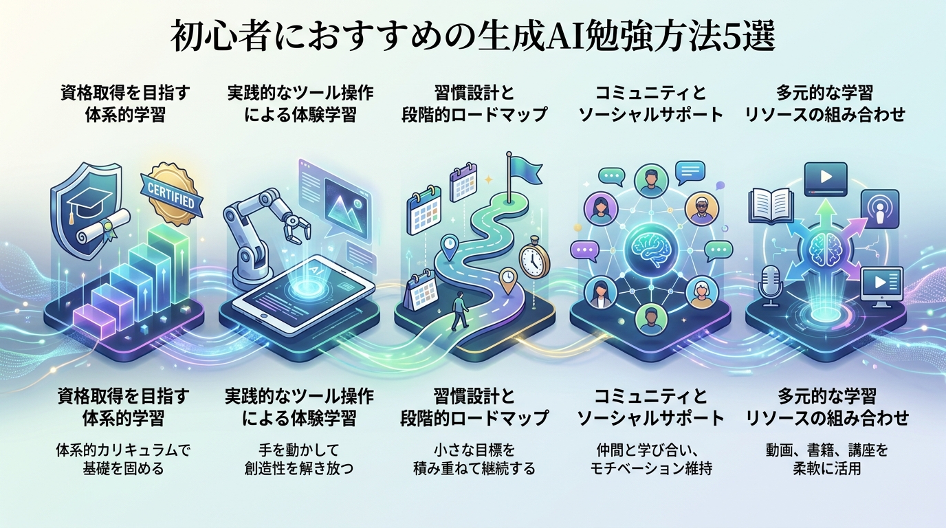 初心者におすすめの生成AI勉強方法5選