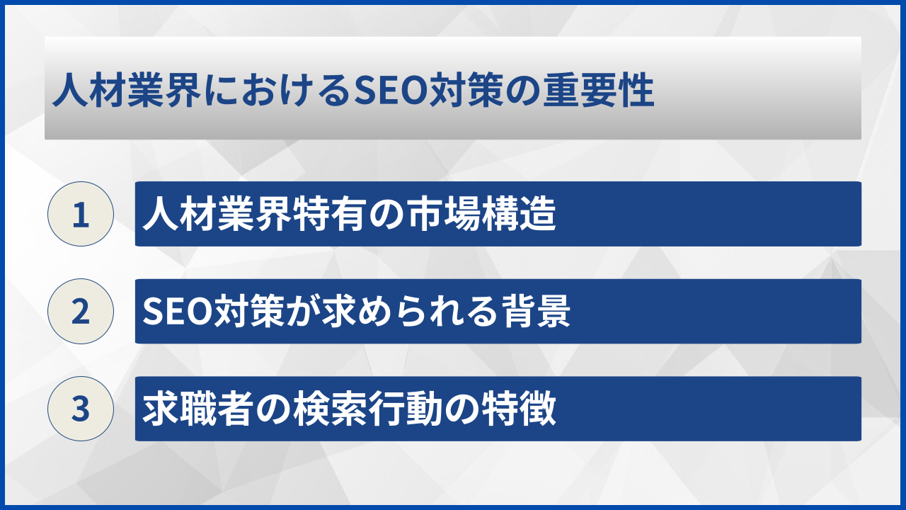 人材業界におけるSEO対策の重要性