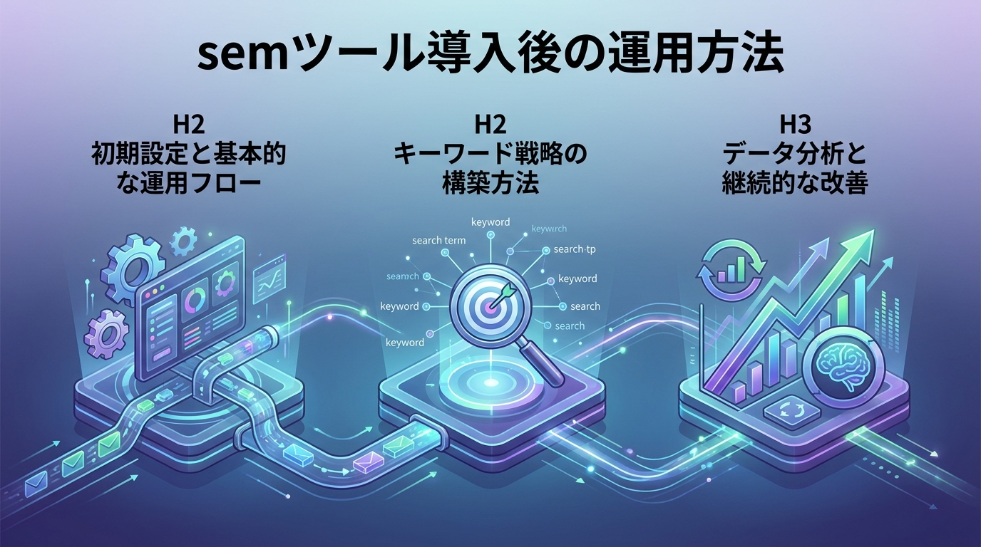 semツール導入後の運用方法
