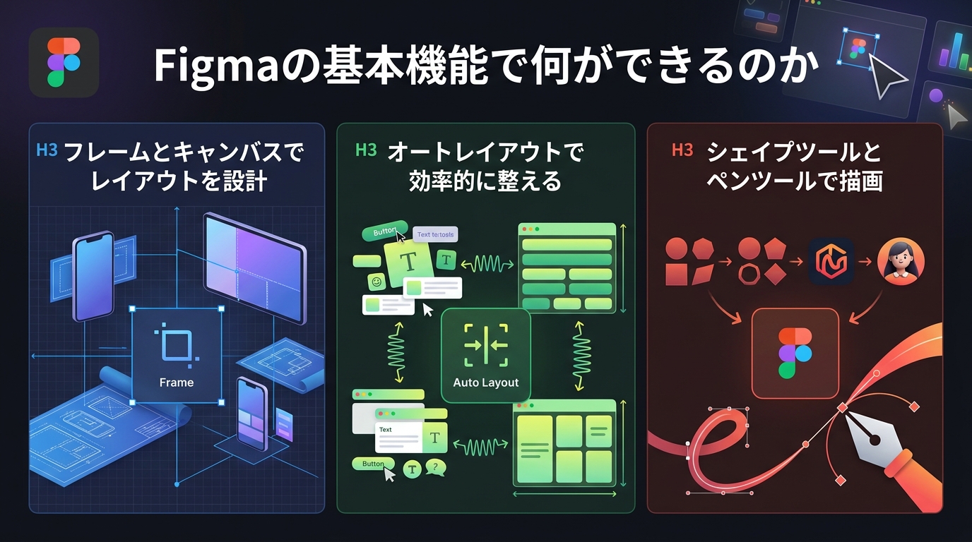 Figmaの基本機能で何ができるのか