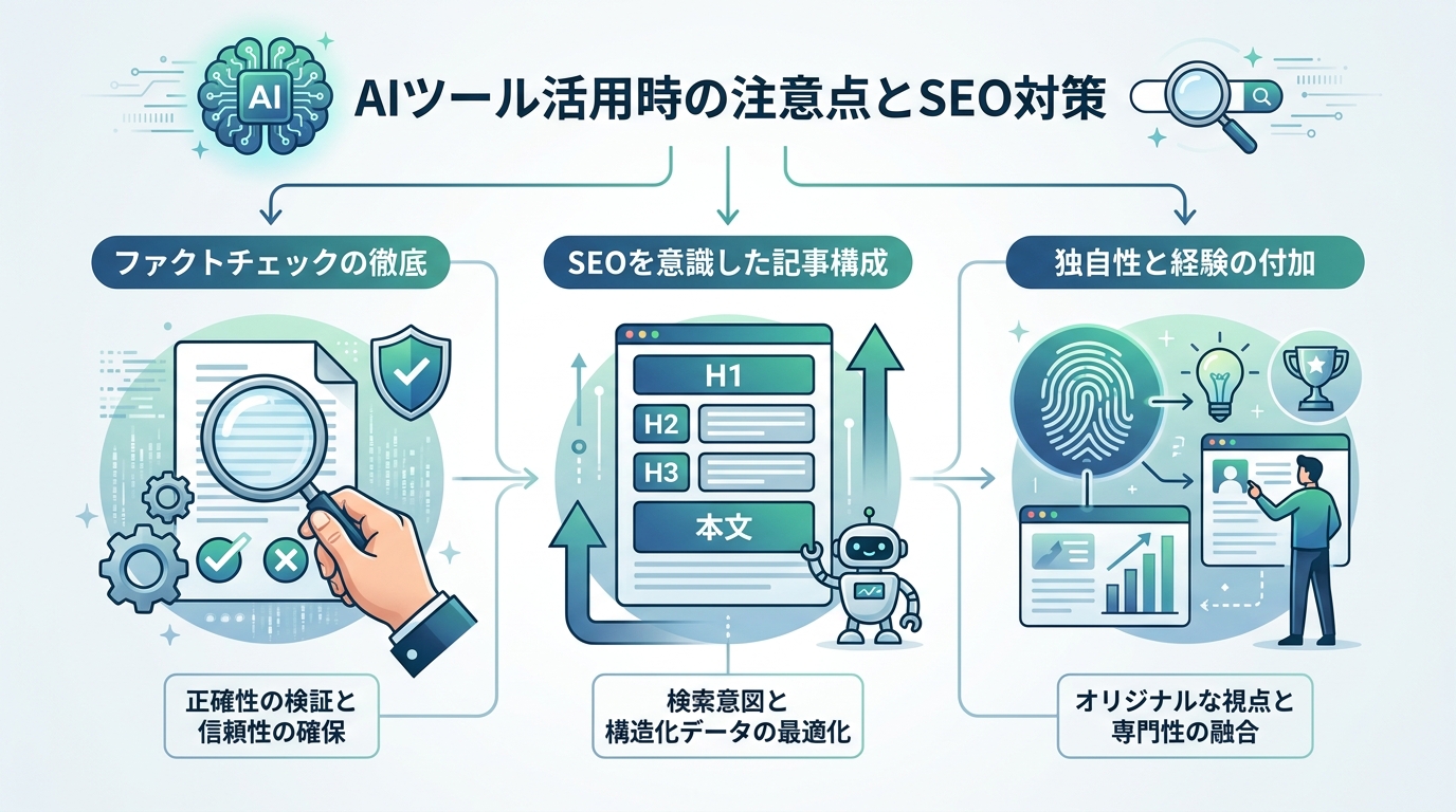 AIツール活用時の注意点とSEO対策