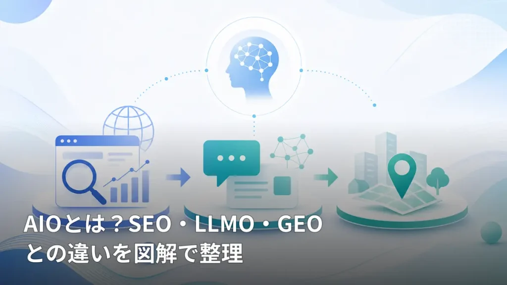 AIOとは？SEO・LLMO・GEOとの違いを図解で整理