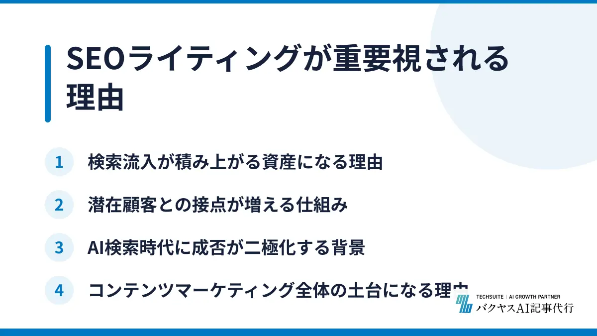 SEOライティングが重要視される理由