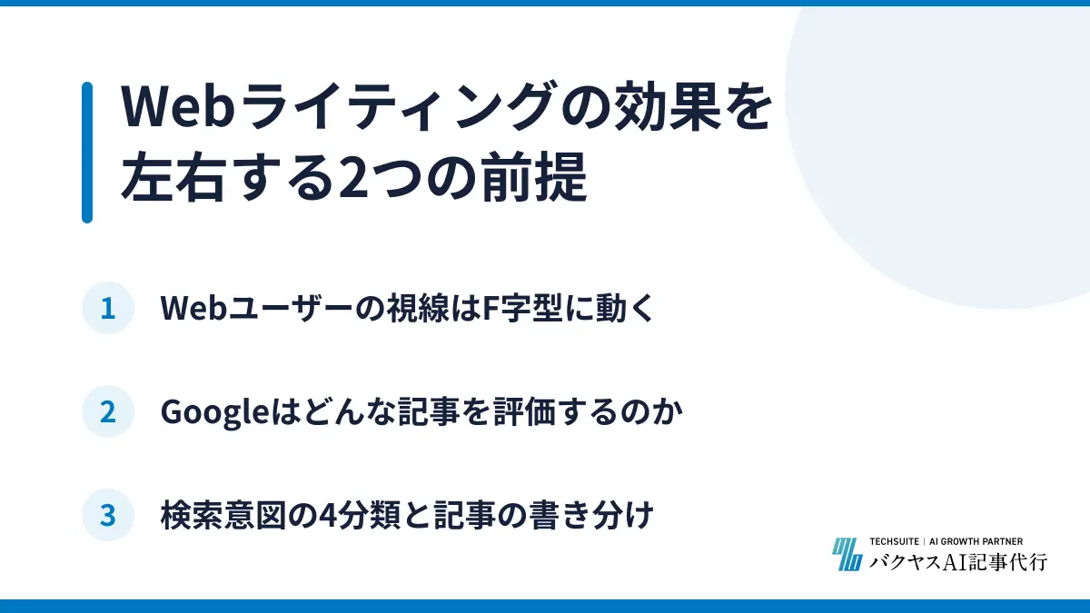 Webライティングの効果を左右する2つの前提