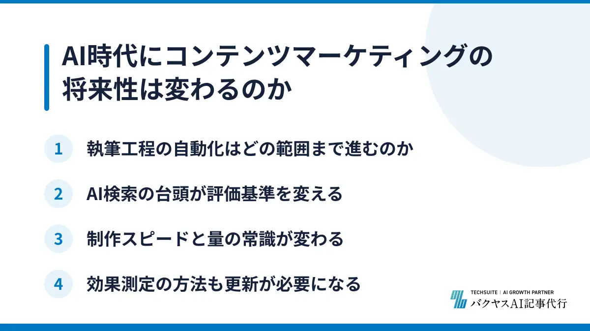 AI時代にコンテンツマーケティングの将来性は変わるのか